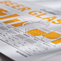 Letterpress Printed Beer Artwork