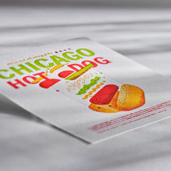Chicago Hot Dog Letterpress Poster
