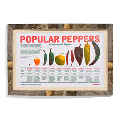 Popular Peppers Letterpress Print