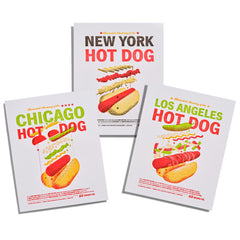 Hot Dog Print Trio