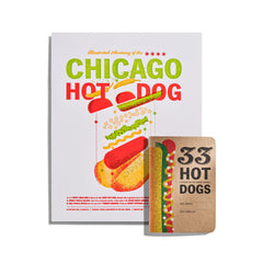 Chicago Hot Dog Print with Hot Dog Journal
