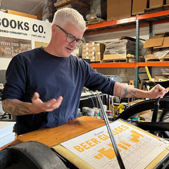 Letterpress Printing on a 1909 Chandler & Price Printing Press