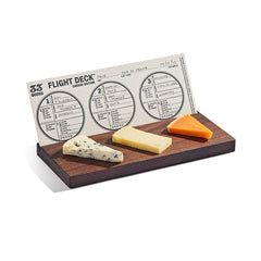 Flight Board for Cheese Tasting Made from Oregon Black Walnut