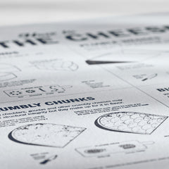 Letterpress Cheese Print