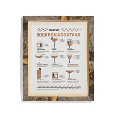 Bourbon Print in Barrel Frame