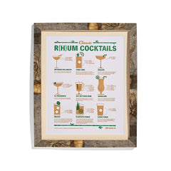 Rum Poster in a Barrel Frame