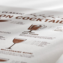 Bourbon Cocktails Letterpress Print