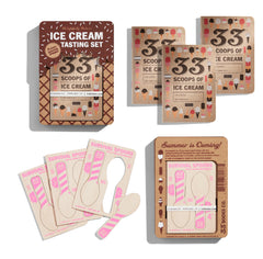 Ice Cream Set Includes Three Tasting Books and Three Sets of Survival Spoons