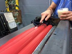 A little bit of pork fat goes into the ink used on the cover of each edition.