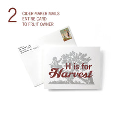 Cider Maker Mails Harvest Card