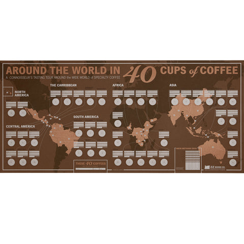 Around the World in 40 Cups: Unique Coffee Tasting Map