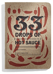 33 Drops of Hot Sauce Tasting Journal - Standard Red Cover