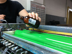 A little bit of real mezcal is added to the ink used on the cover of each printing