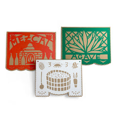 Mezcal themed Papel Picado