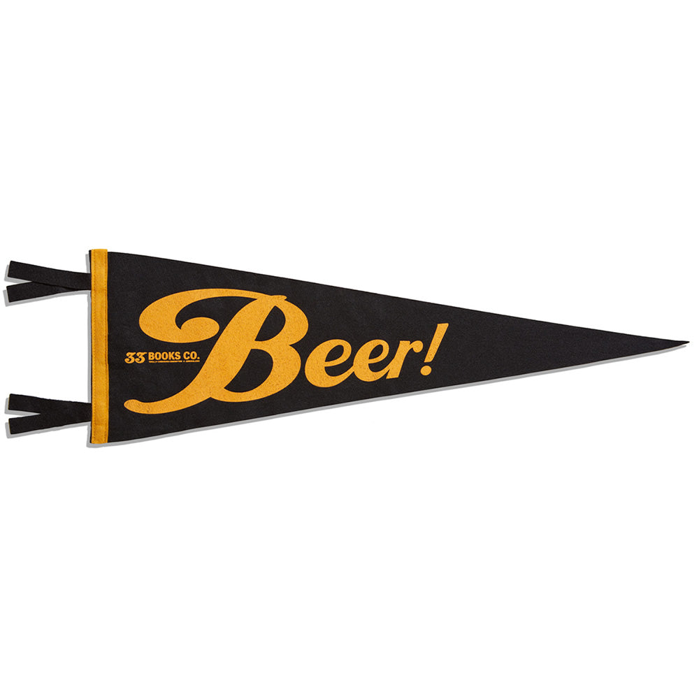 33 Books Co. Beer Pennant
