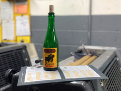 A little bit of sour beer in the ink on press Cantillon