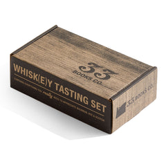 The Whiskey Tasting Set Comes in an Attractive Whisky Barrel-inspired Box