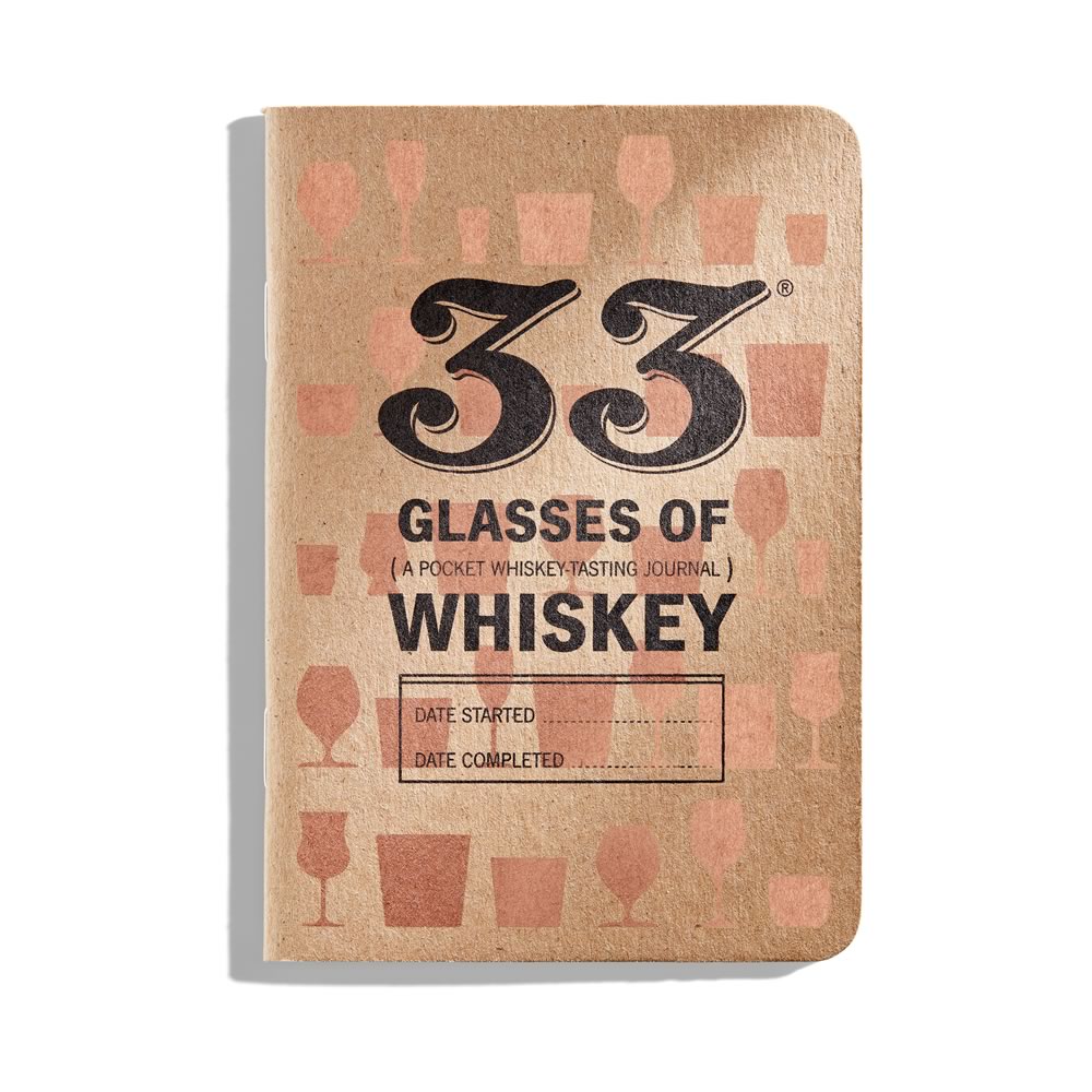 Pocket Whiskey Journal Cover - 33 Glasses of Whiskey